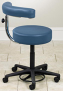 Clinton Foot-Activated Stool with Armrest